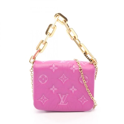 ルイ・ヴィトン LOUIS VUITTON クッサン ベルトバッグ 2WAY ハンドバッグ バッグ レザー モノグラム・エンボス パープル レディース パープル系 M81127 【中古】