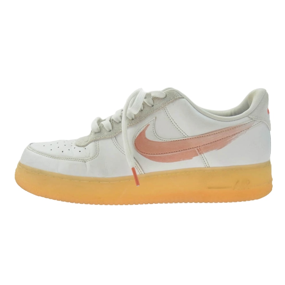 NIKE ナイキ スニーカー DB3598-100 Mayumi Yamase 山瀬まゆみ Air Force 1 Flyleather AF1 エアフォースワン フライレザー スニーカー ホワイト系 オレンジ系 29cm【中古】