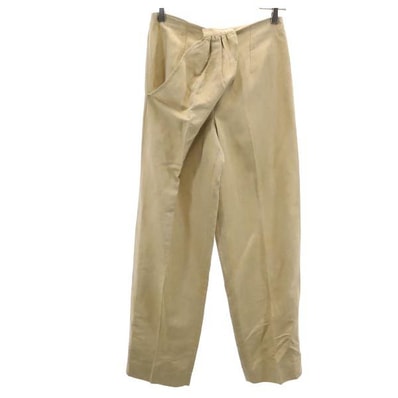 Emporio Armani エンポリオアルマーニ イタリア戦 リネンブレンド ロングパンツ 42 ベージュ系