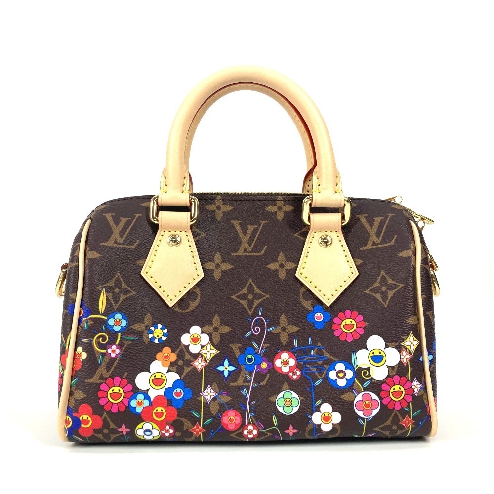 ルイヴィトン LOUIS VUITTON スピーディ・バンドリエール 20 M14175 モノグラム LV × TM 村上隆 2WAYバッグ ミニボストンバッグ ショルダーバッグ ハンドバッグ モノグラムキャンバス ブラウン 未使用