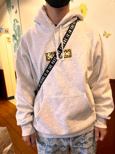 Supreme China Shanghai Box Logo Hooded Sweatshirt "Grey"