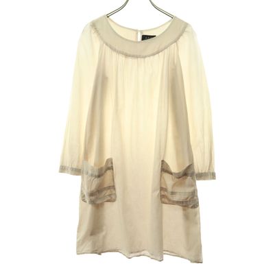 A.P.C. アーペーセー ポーランド製 長袖 シャツワンピース XS ホワイト系