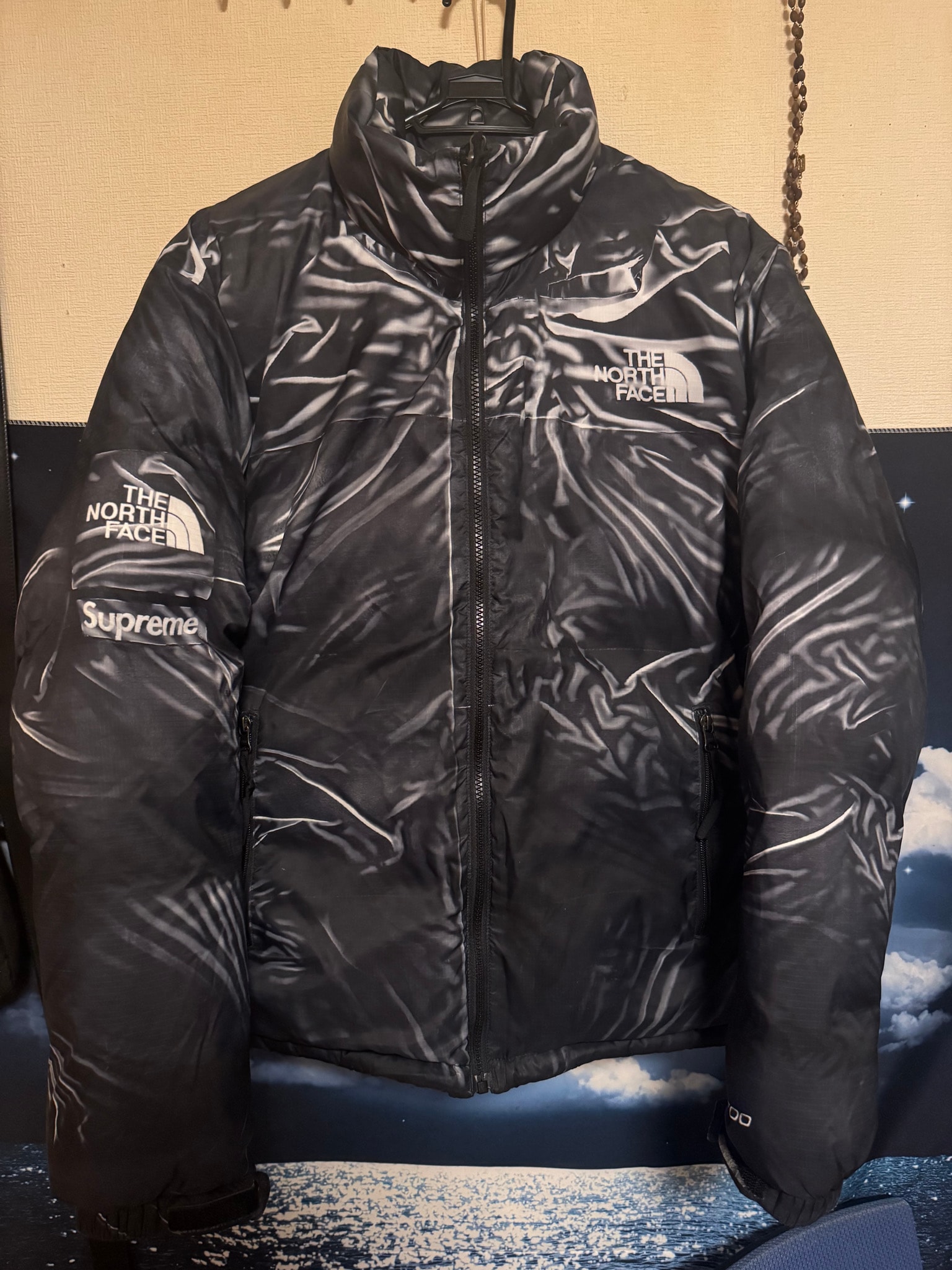 Supreme x The North Face Trompe Loeil Printed Nuptse Jacket "Black"