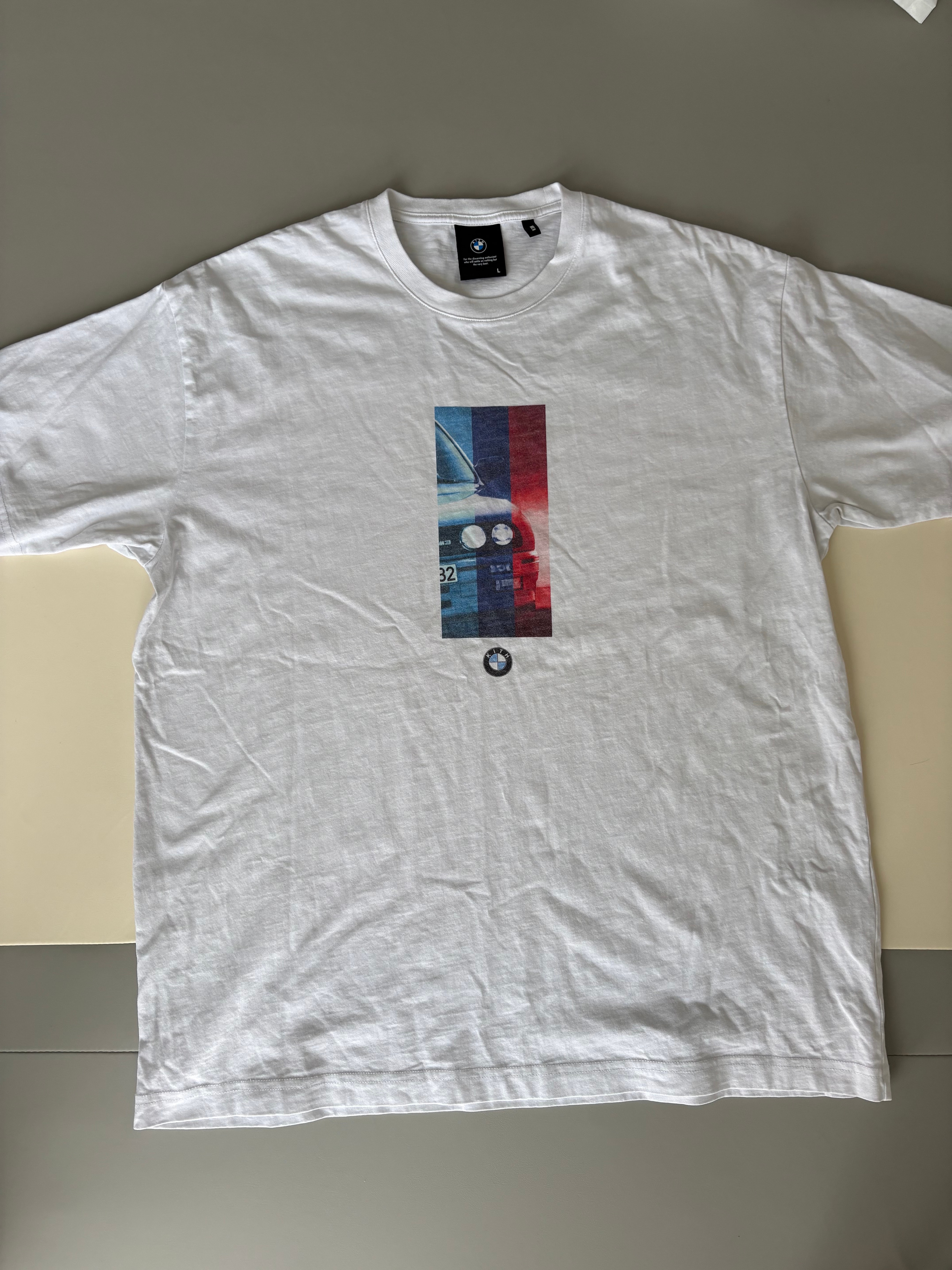 KITH BMW M Stripe Vintage Tee "White"