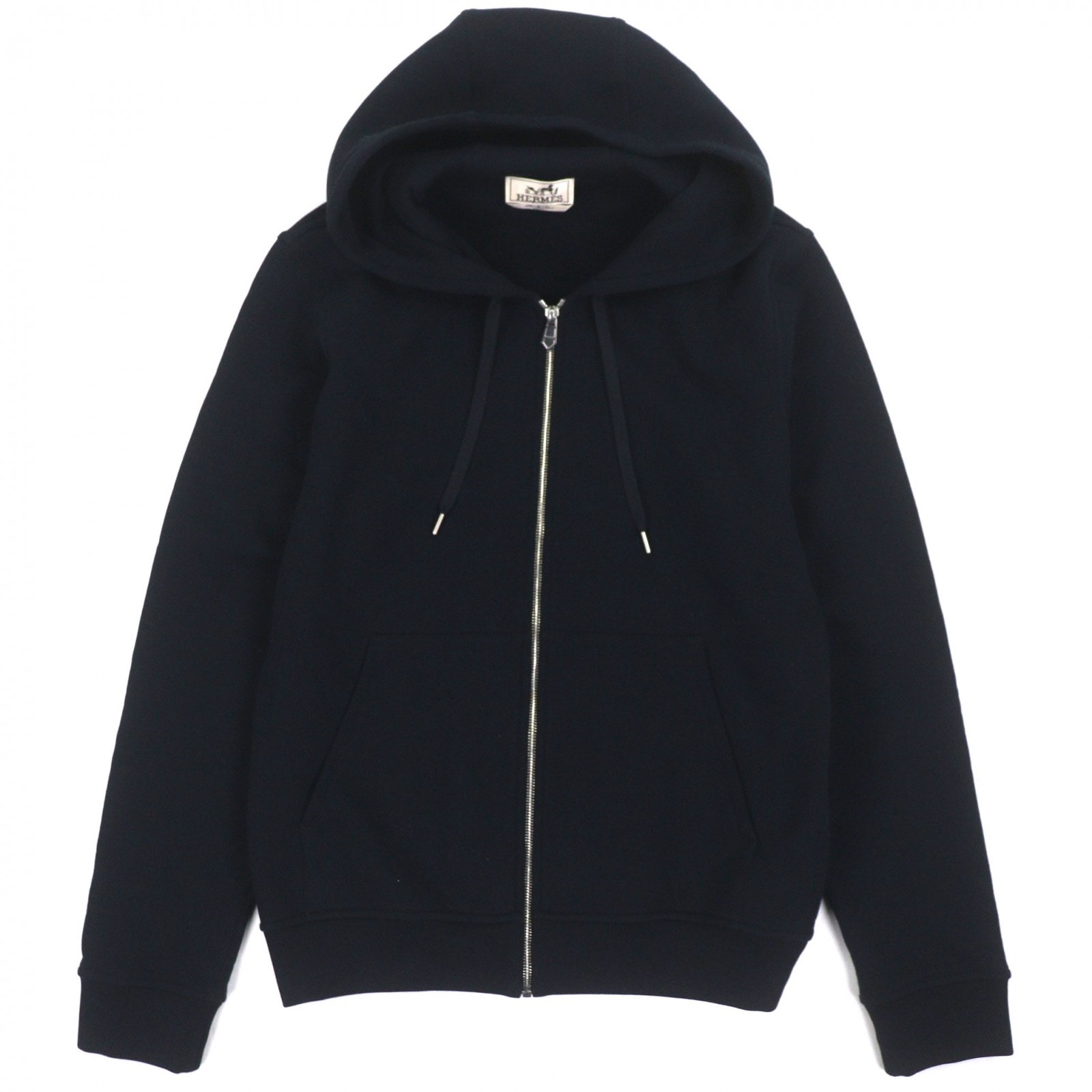 未使用品 エルメス パーカー EX-LIBRIS エクスリブリス ネイビー S