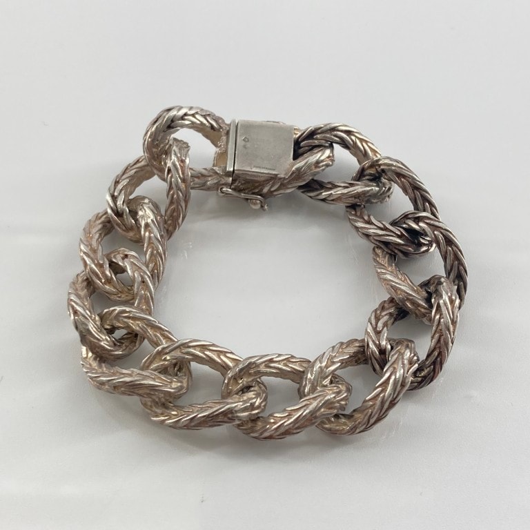 HERMES(エルメス) ヴァンドーム シルバー800 チェーン ブレスレット シルバー