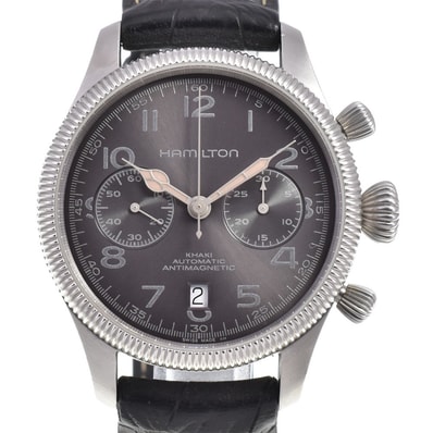ハミルトン HAMILTON H604160 カーキ パイオニア クロノグラフ 自動巻き メンズ 内箱付き N#145894