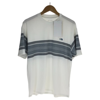 THE NORTH FACE ザノースフェイス Tシャツ フリーランパネルボーダークルーT SIZE M NT12691 アイボリー