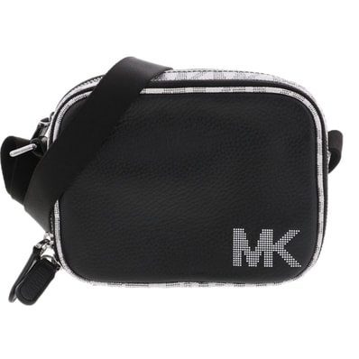 Michael Kors マイケルコース HUDSON ハドソン マイクロクロスボディバッグ ショルダーバッグ レザー ブラック ホワイト レディース【中古】