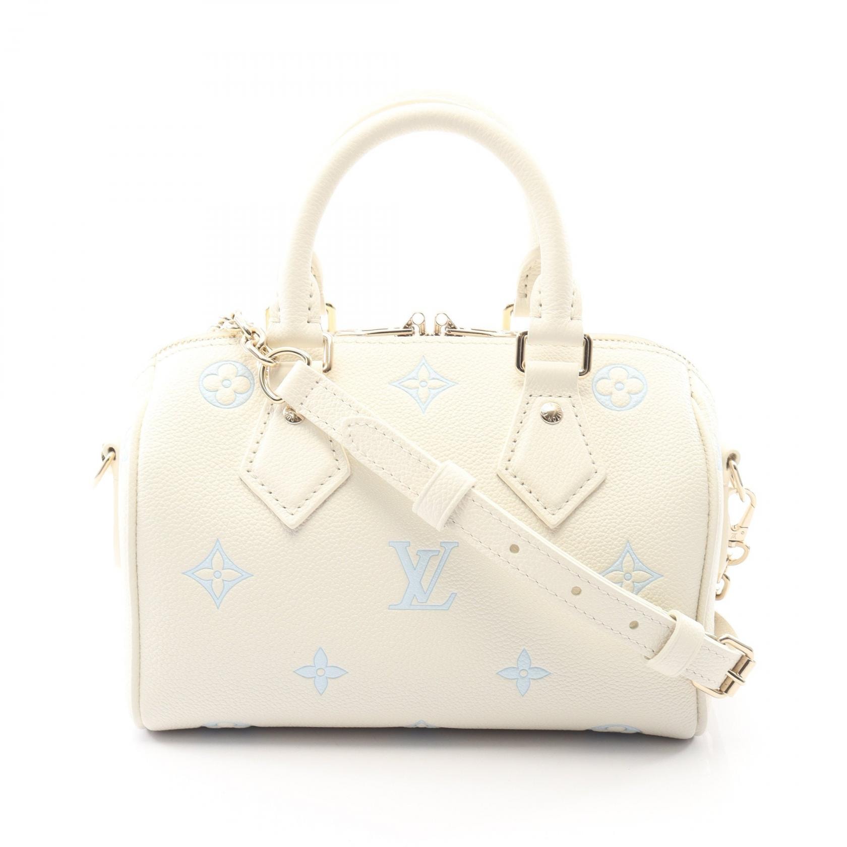 ルイ・ヴィトン LOUIS VUITTON スピーディ バンドリエール 20 ミルキーホワイト 2WAY ハンドバッグ バッグ レザー モノグラム・アンプラント レディース ホワイト系 M28314 【中古】