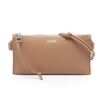 ロエベ LOEWE ホヤ ポーチ ショルダーバッグ バッグ レザー レディース ブラウン系 C630R10X039579 【新品】
