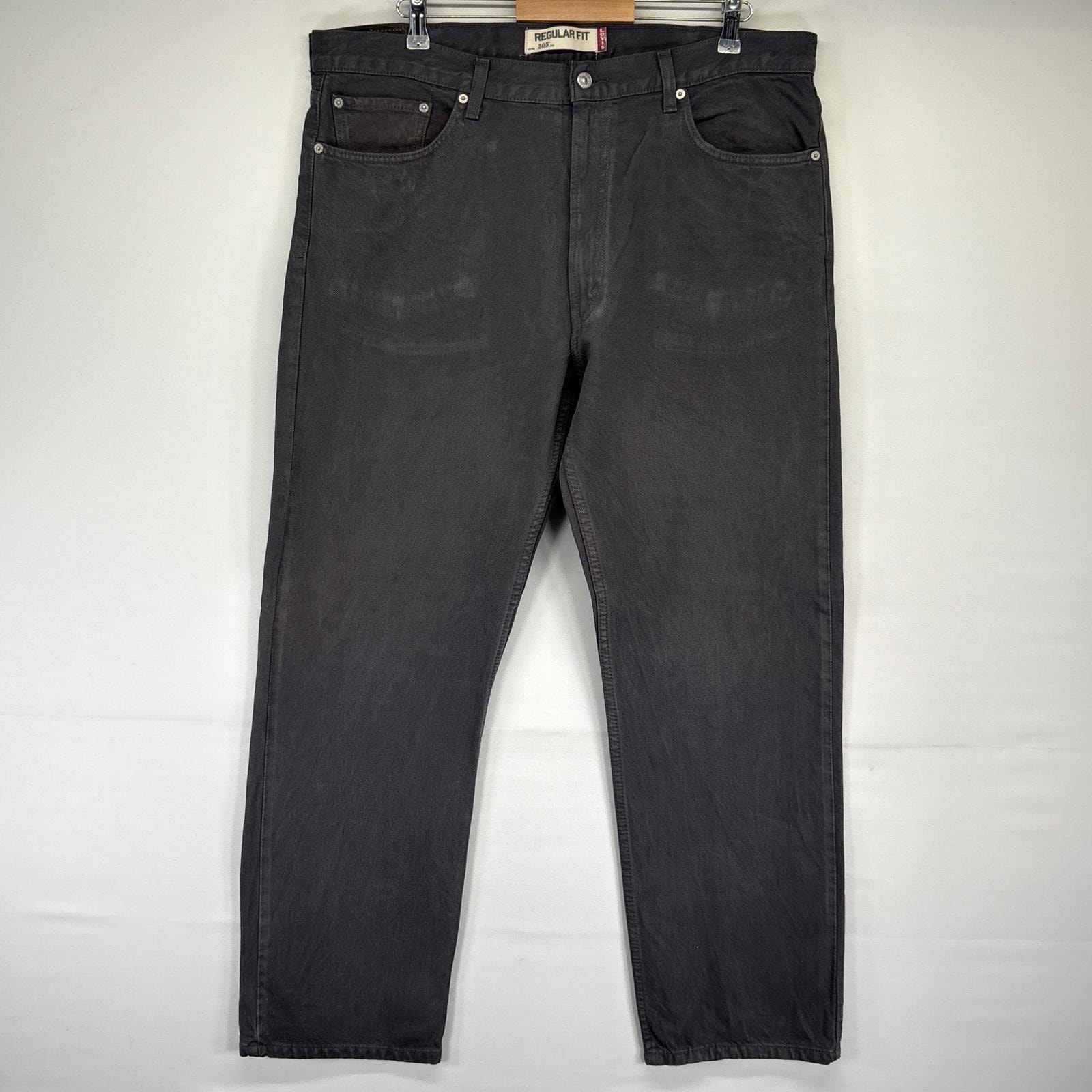 古着 リーバイス Levi's デニムパンツ 505 ストレート カラーパンツ ジーンズ ジーパン 長ズボン 大きいサイズ w40 L32  グレー系 メンズ