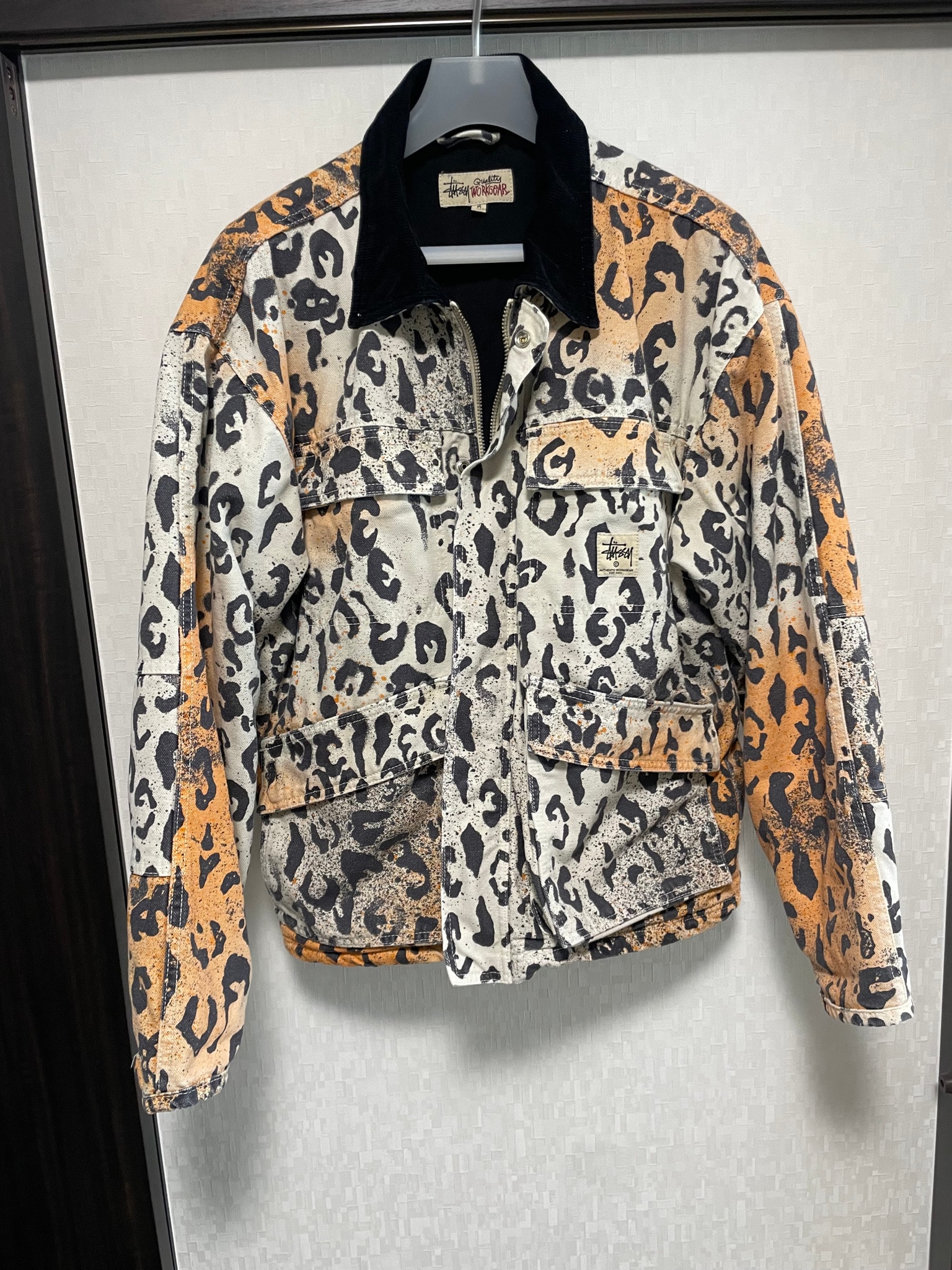 stussy ワークジャケット レオパード