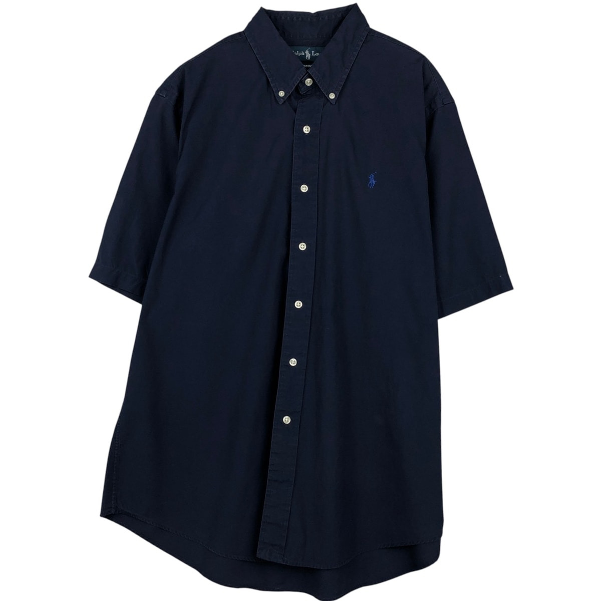 古着 ラルフローレン Ralph Lauren CUSTOM FIT 半袖 ボタンダウンシャツ メンズXL相当/eaa641634