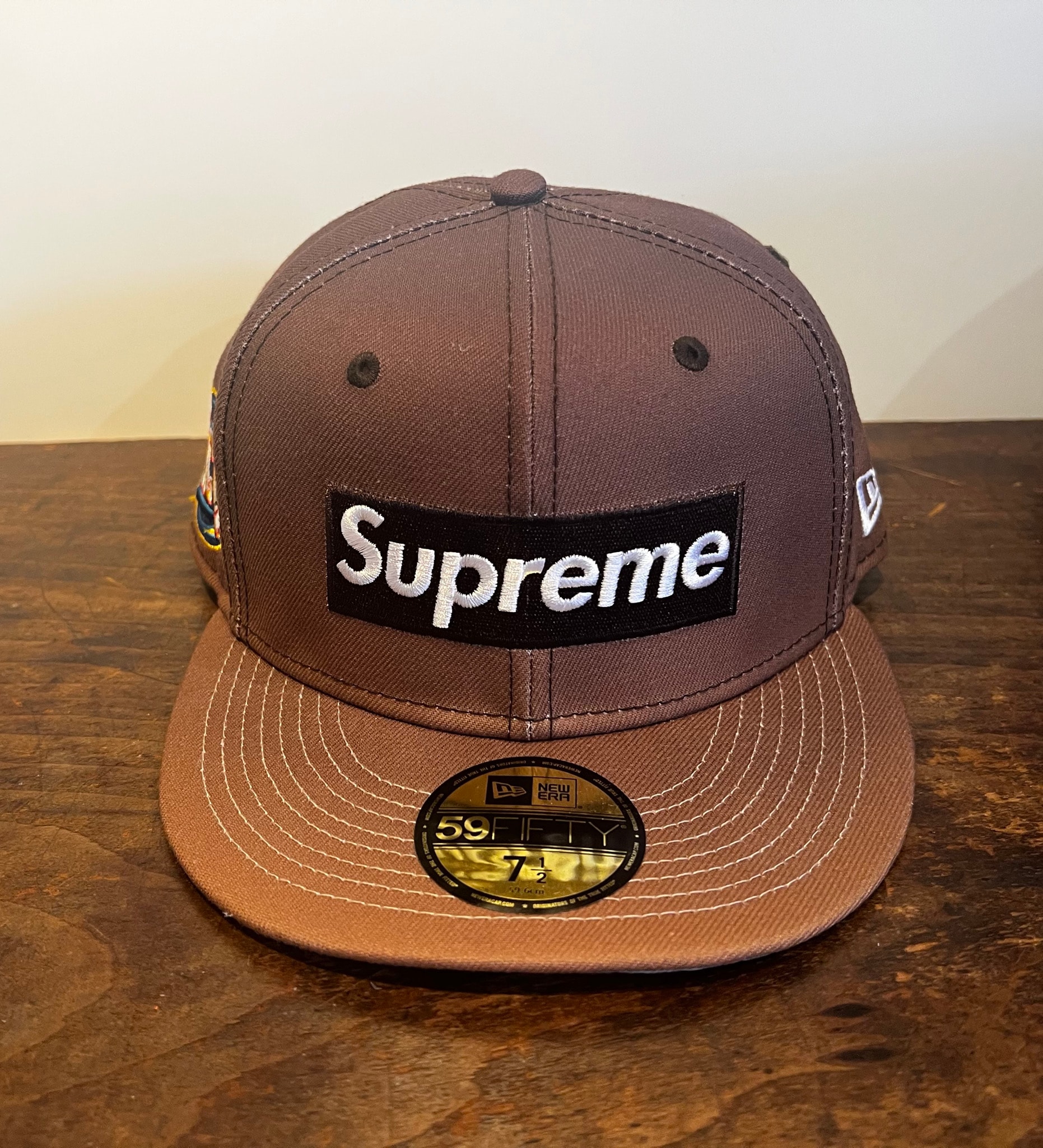 Supreme Gradient Box Logo New Era "Brown"