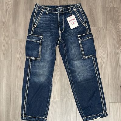 Supreme / True Religion® Denim Cargo Pant "Washed Blue"