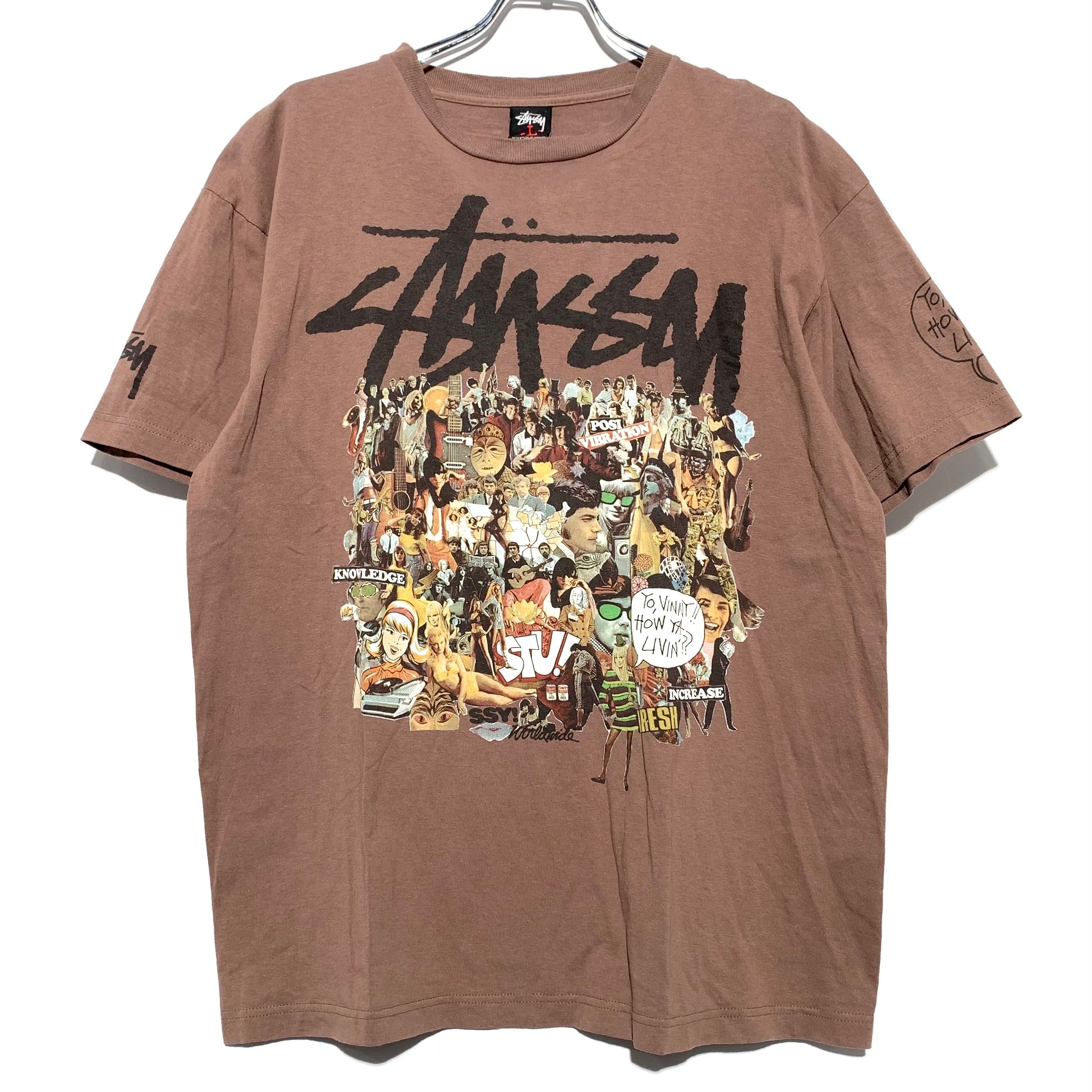 STUSSY Yo, Vinny !! Tee brown