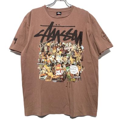 STUSSY Yo, Vinny !! Tee brown