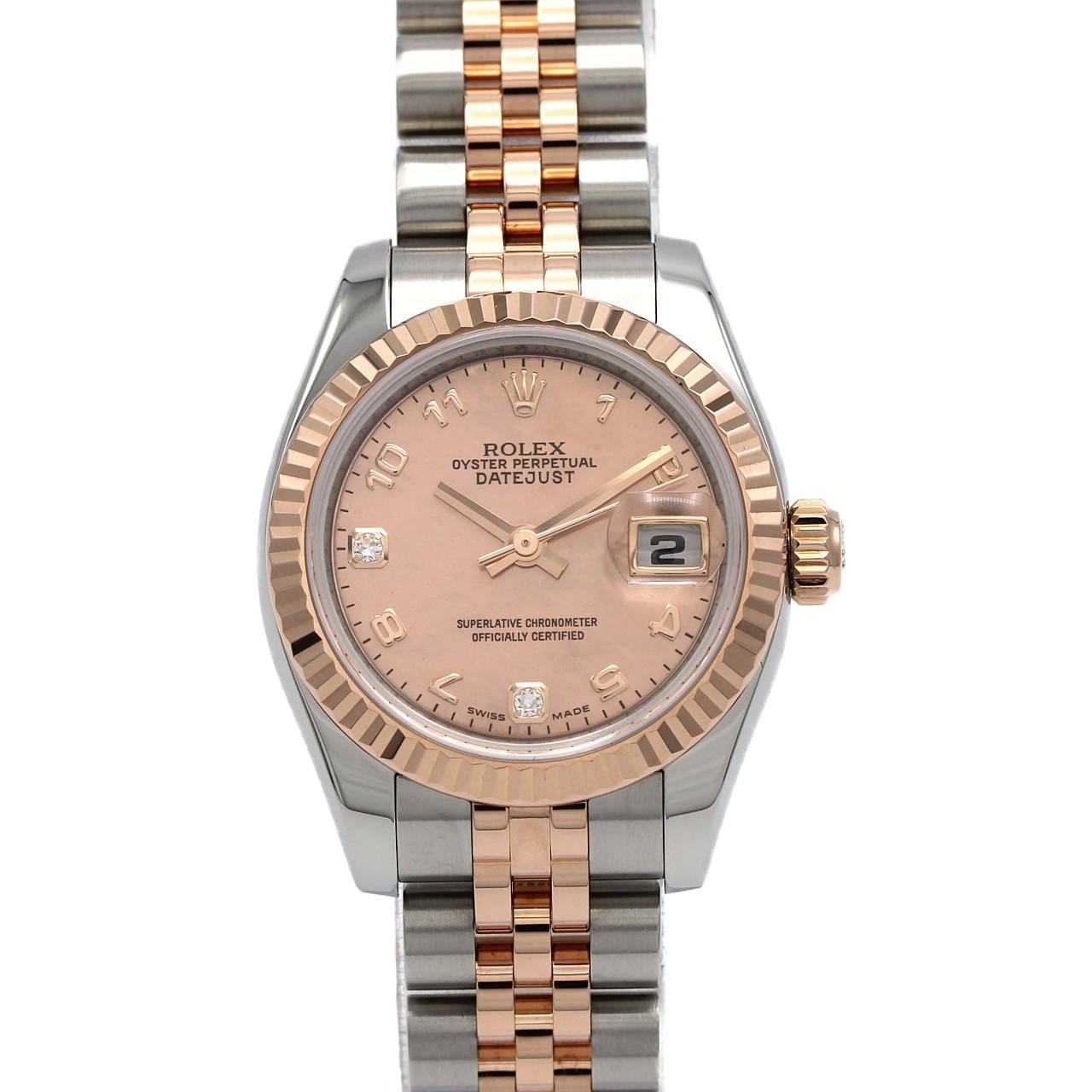 ロレックス デイトジャスト 179171DN2BR SSxPG 自動巻 D番