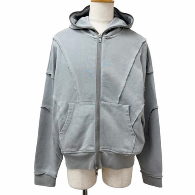 極美品 ブレス パーカー FADE ZIP UP HOODIE グレー メンズ