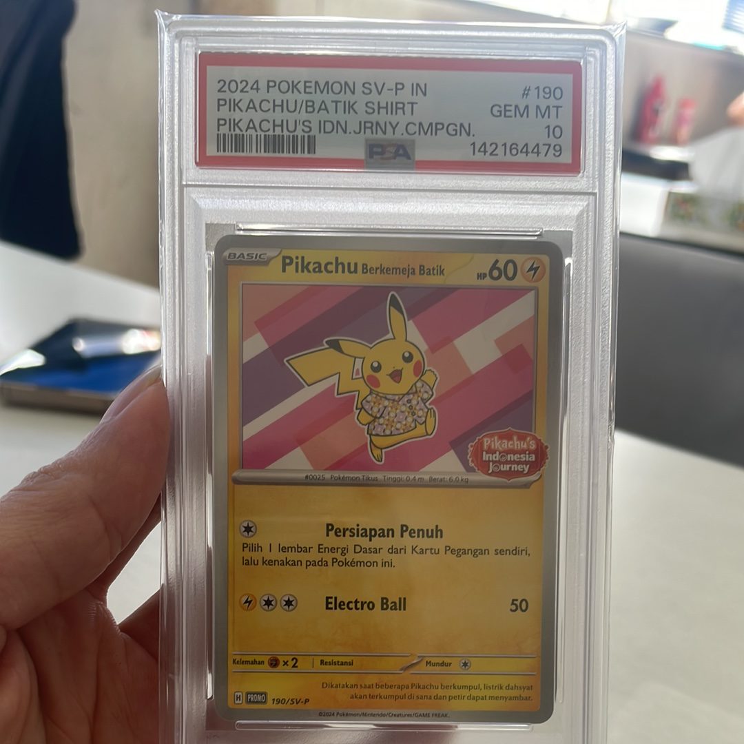PSA10】バティックシャツを着たピカチュウ (フラワーピカチュウ柄) P