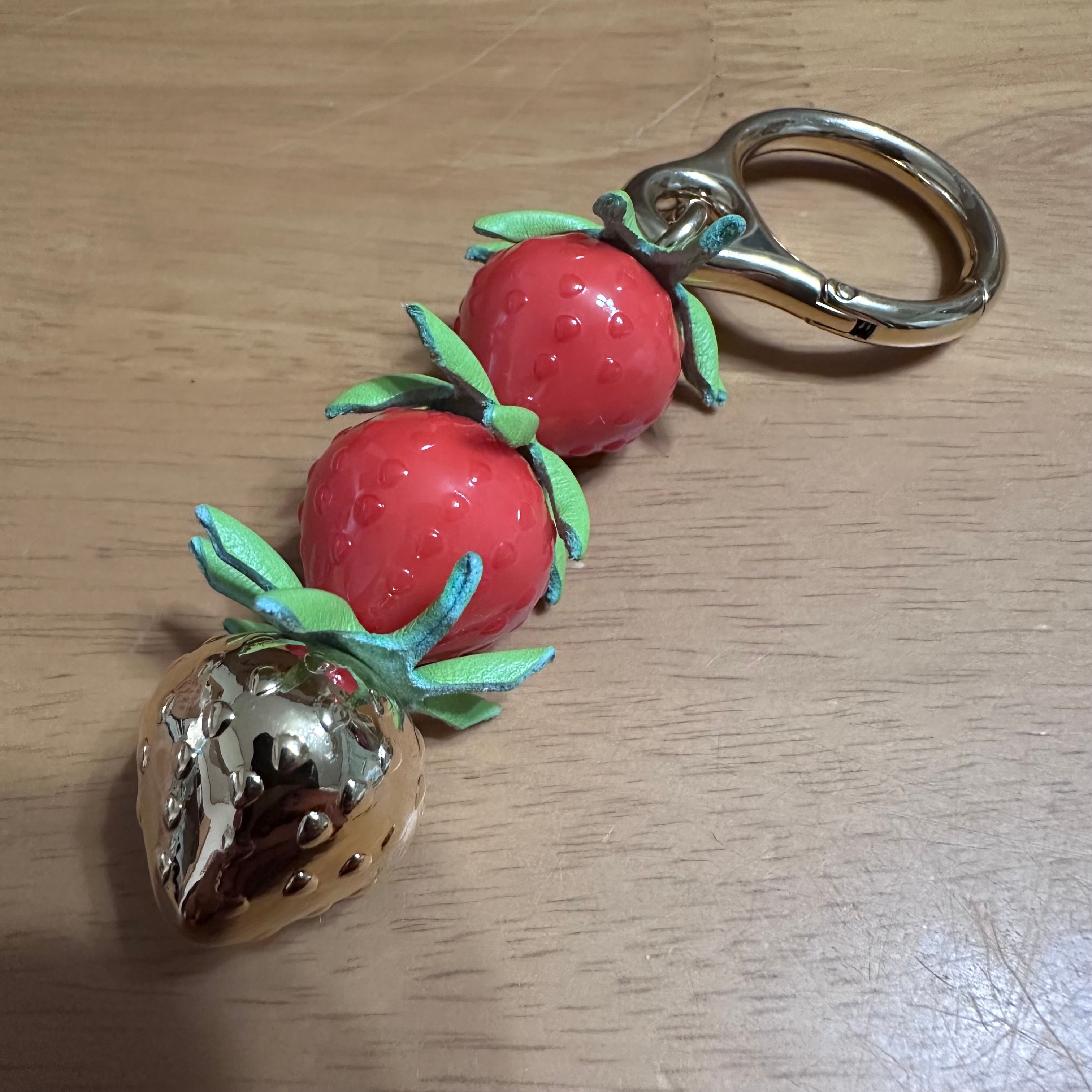 LOEWE Strawberry Charm "Red/Gold"