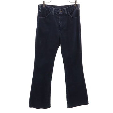 Levi's リーバイス 80s ヴィンテージ 646 42タロン コーデュロイ ブーツカットパンツ W31 ネイビー