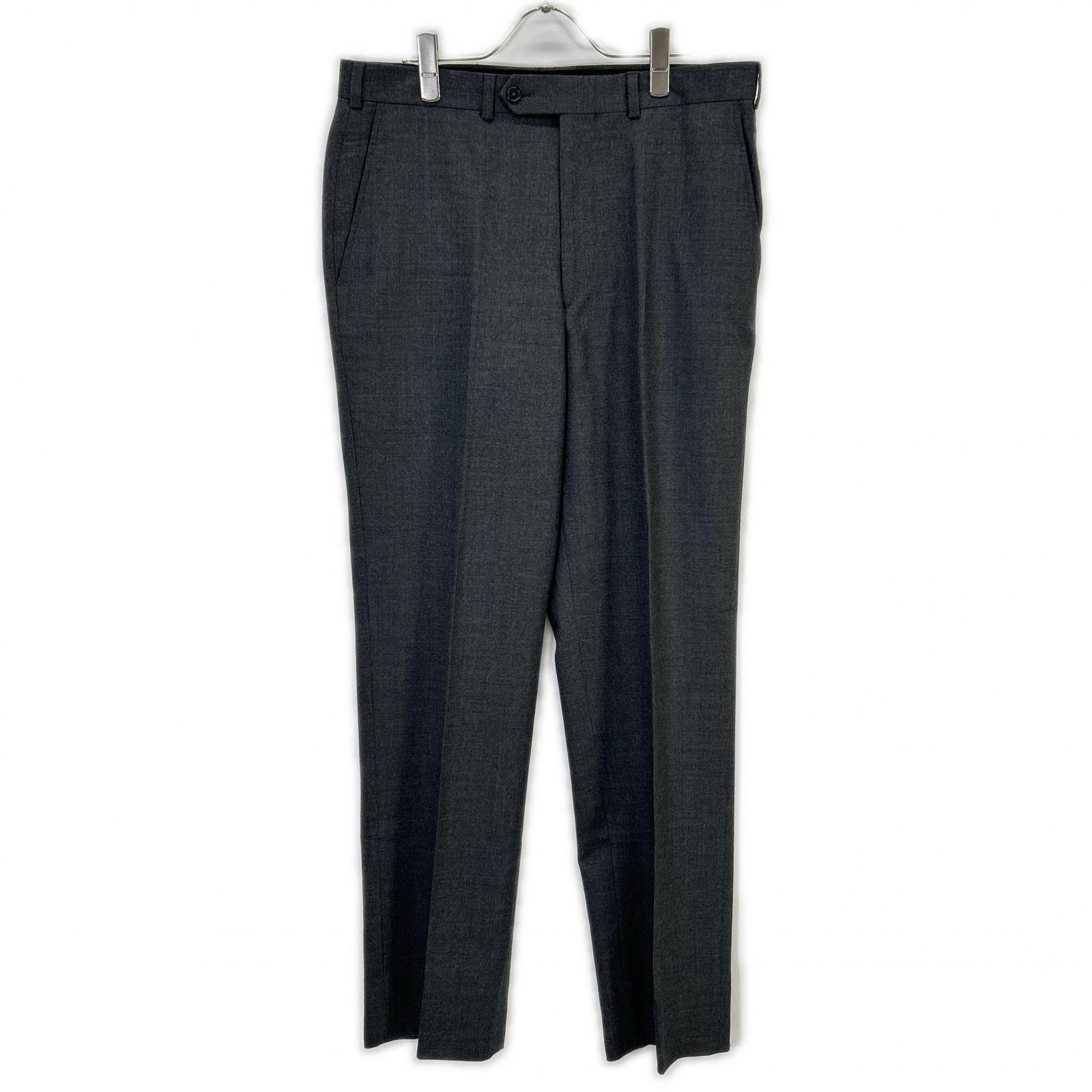 ブルックスブラザーズ 19-20-3760 グレー ウール センタープレス テーパードスラックス 34