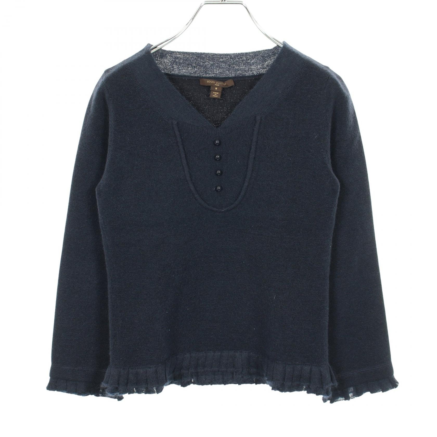 ルイ・ヴィトン LOUIS VUITTON ニット 衣料品 トップス ウール モヘヤ レディース ネイビー系 RW0524 【中古】