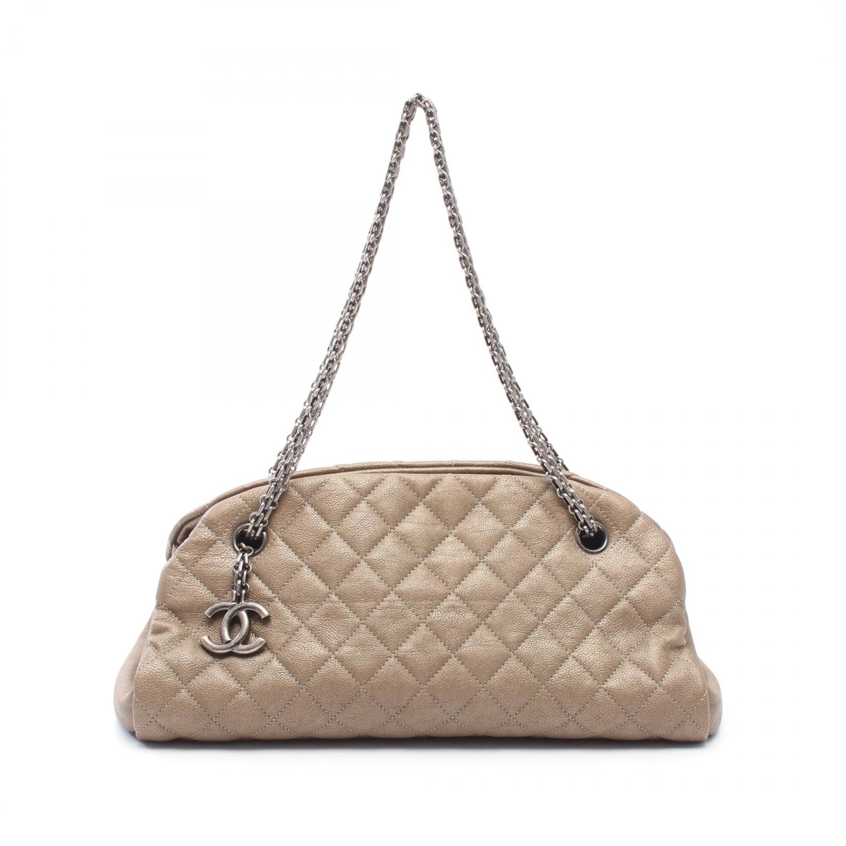シャネル CHANEL マトラッセ マドモアゼル ボーリングバッグ ショルダーバッグ バッグ レザー レディース ブラウン系 【中古】
