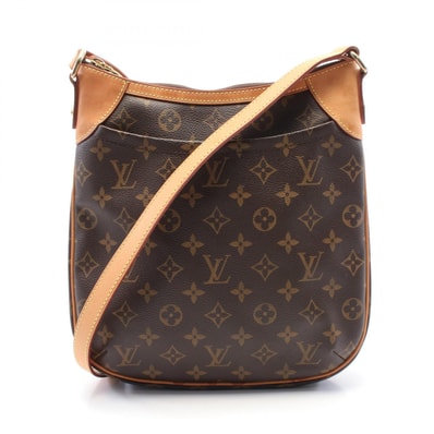 ルイ・ヴィトン LOUIS VUITTON オデオンPM ショルダーバッグ バッグ PVCコーティングキャンバス レザー モノグラム レディース ブラウン系 M56390 【中古】
