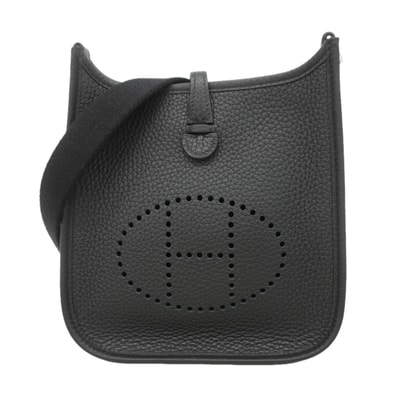 【6ka0457】エルメス ショルダーバッグ エヴリンTPM トリヨンクレマンス ブラック シルバー金具 K刻印【中古】レディース