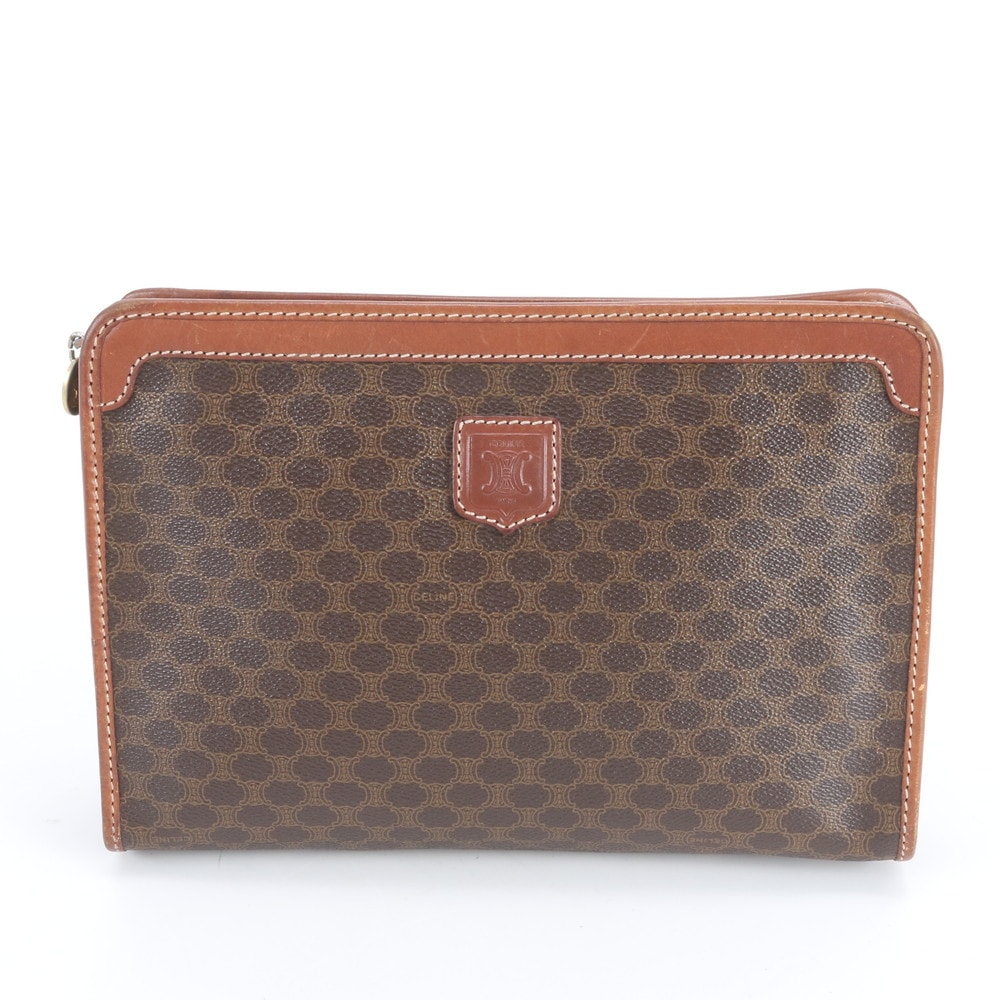 ■美品 セリーヌ マカダムセカンドバッグ