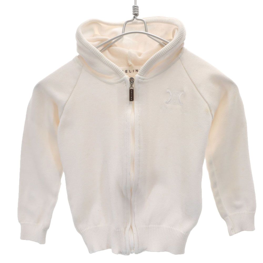 CELINE 長袖 コットンニット ジップパーカー