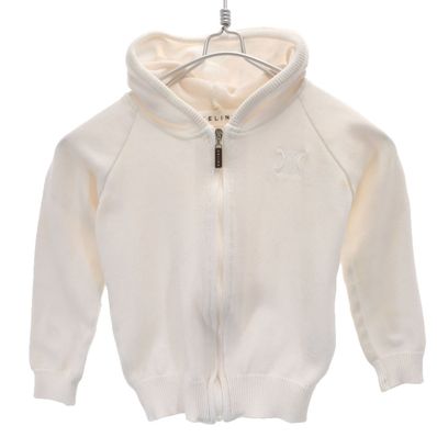 CELINE 長袖 コットンニット ジップパーカー