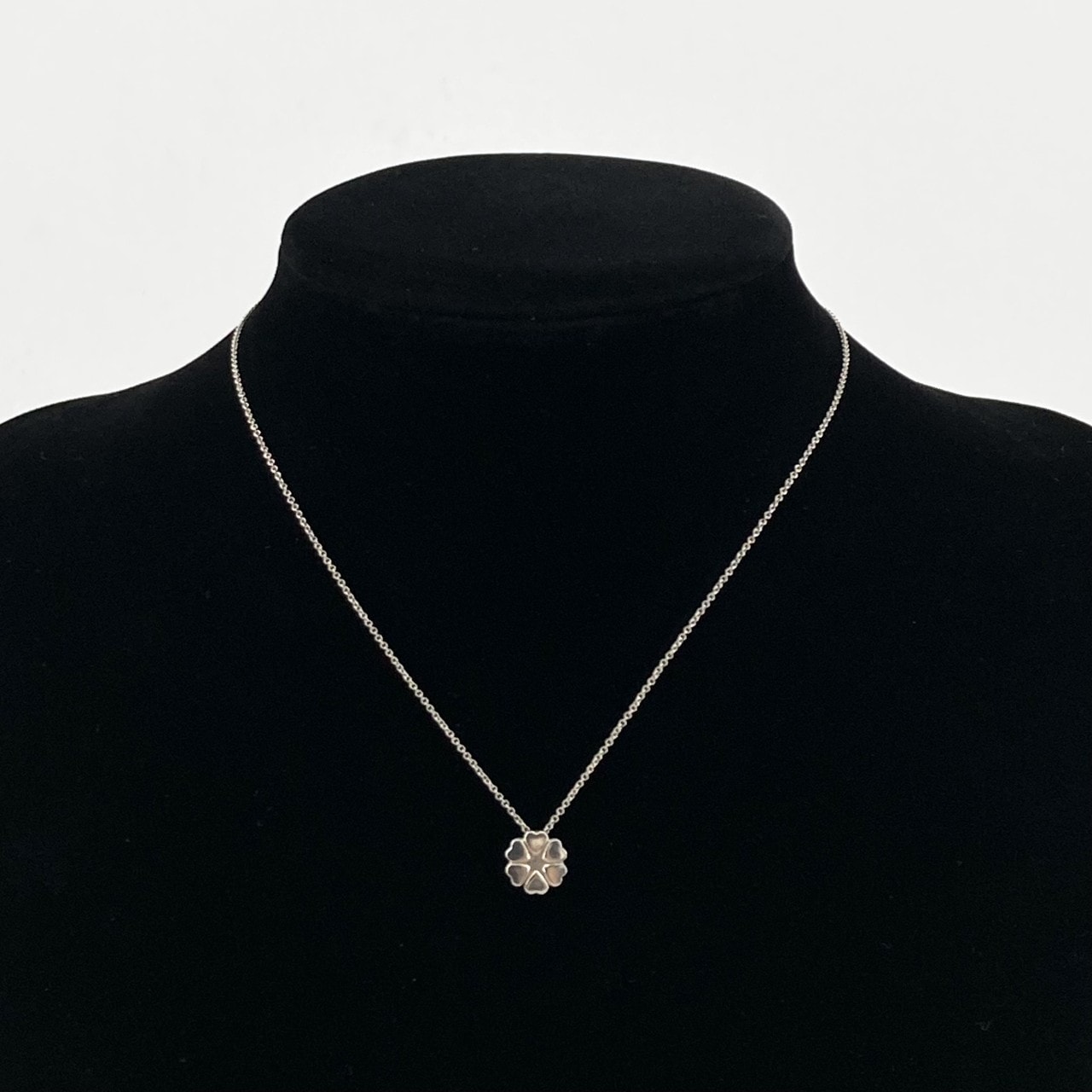 TIFFANY&Co.(ティファニー) クラウン オブ ハート フラワー Ag925 ネックレス 2.9g シルバー