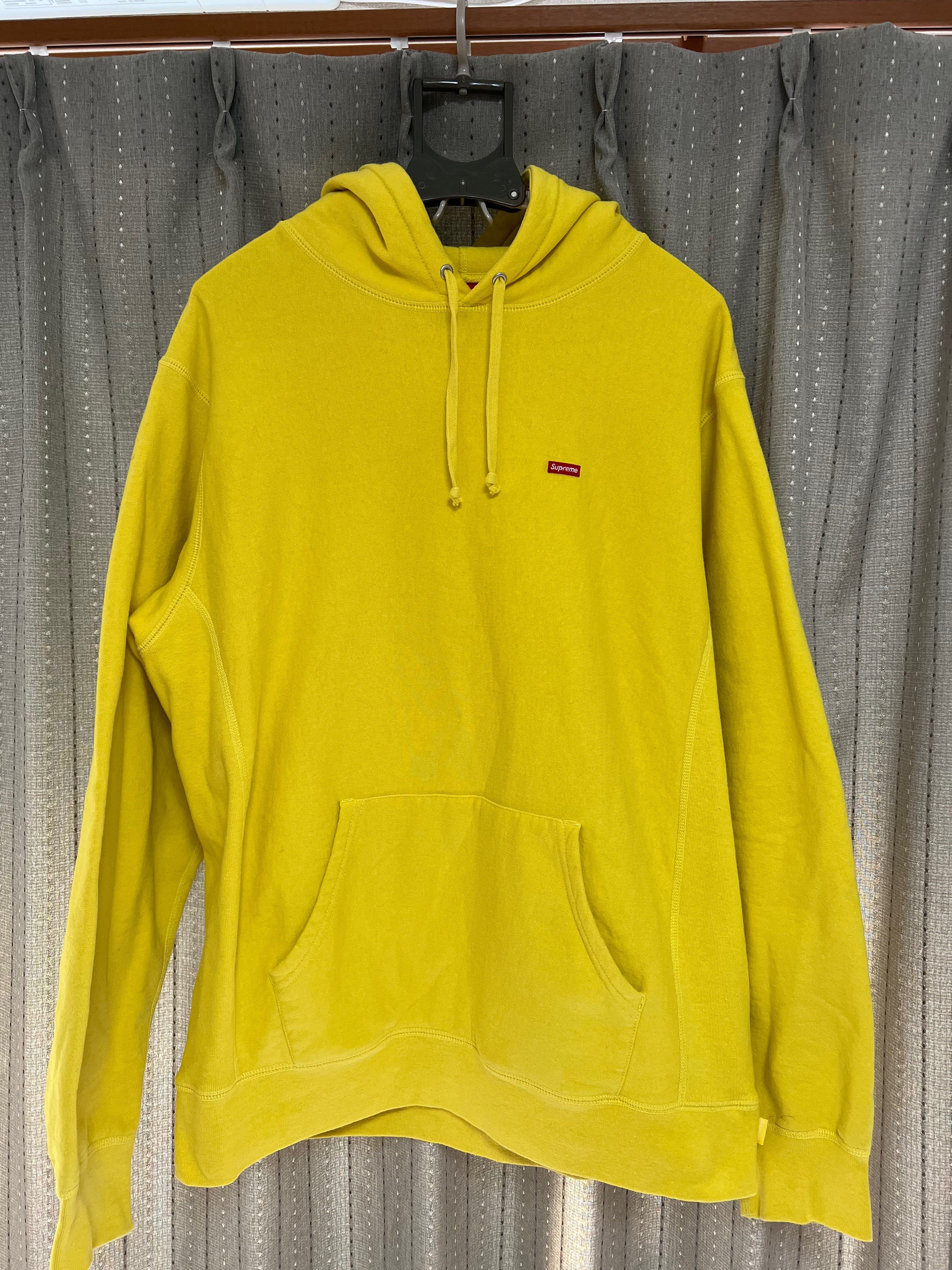 Supreme Small Box Hooded Sweatshirt "Yellow" (21SS)