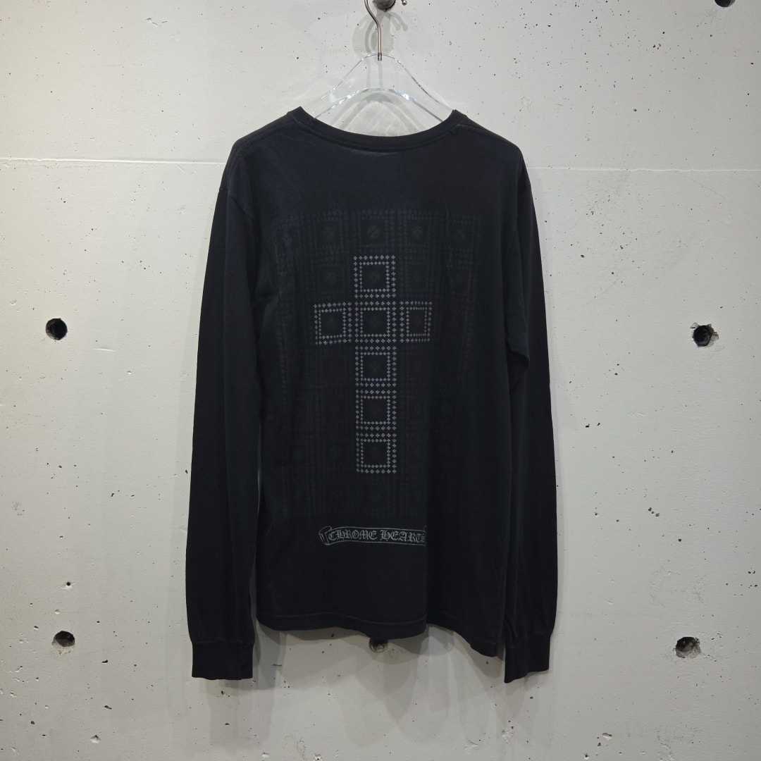 Chrome Hearts CH Plus Block Cross Back Print L/S T-Shirt "Black"