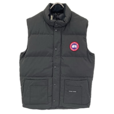 カナダグース 4154M FREESTYLE CREW VEST/フリースタイル クルー ベスト ブラック コットン混 ダウンベスト M