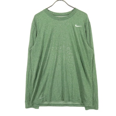NIKE ナイキ スウッシュ 長袖 Tシャツ XL グリーン ロンT