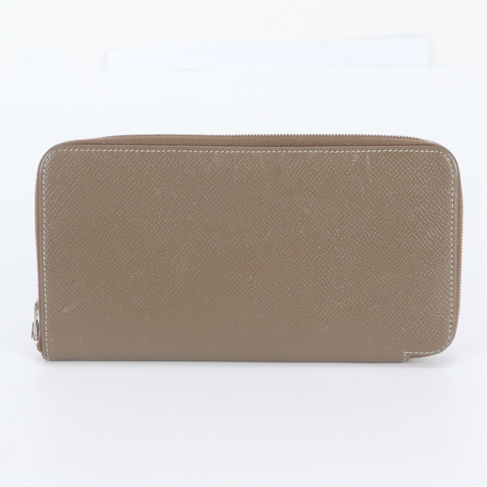 ■美品 エルメスアザップ □O 刻印長財布 レザー