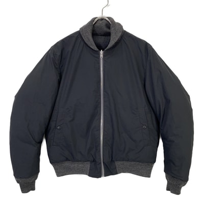 ナナミカ SUAF502 ブラック×グレー リバーシブル ダウンブルゾン S