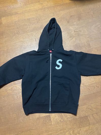 Supreme S Logo Zip Up Hooded Sweatshirt "Black" (FW24)