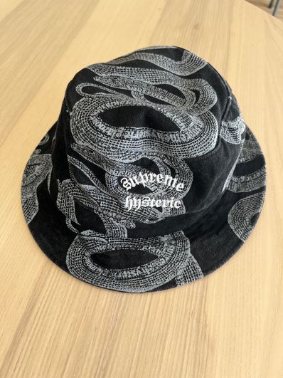 Supreme x HYSTERIC GLAMOUR Snake Denim Crusher "Black"