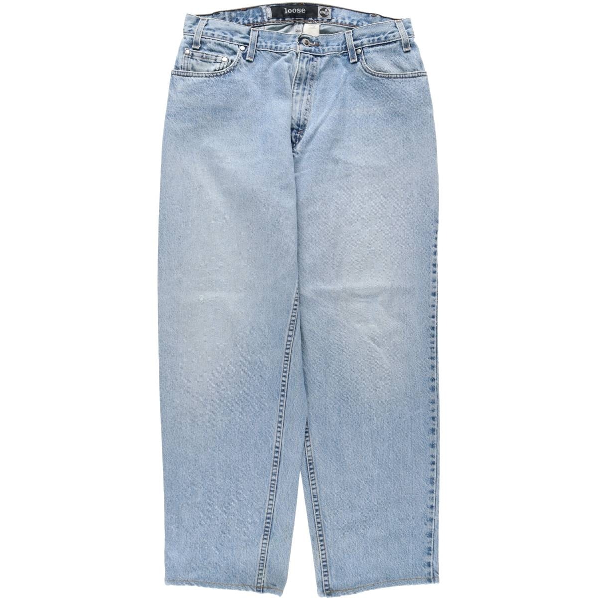 古着 90年代 リーバイス Levi's SILVER TAB シルバータブ LOOSE ルーズ テーパードデニムパンツ USA製 メンズw34相当 ヴィンテージ/eaa632314