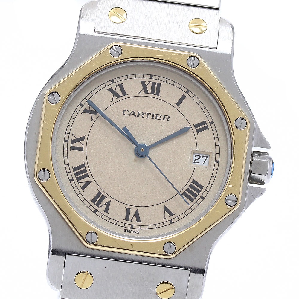 カルティエ サントスオクタゴン LM W2001583 メンズ 【中古】