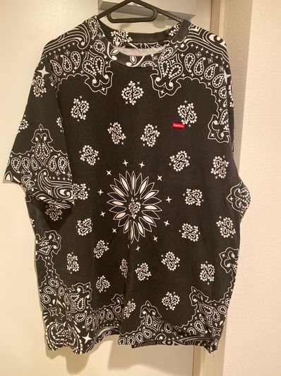 Supreme Small Box Tee "Bandana Black"(21SS)