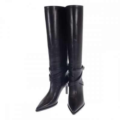 セリーヌ CELINE ベルヌイユ ハイ ロング 36 351363314C.38NO ブーツ カーフ ブラック レディース【中古】【Aランク】