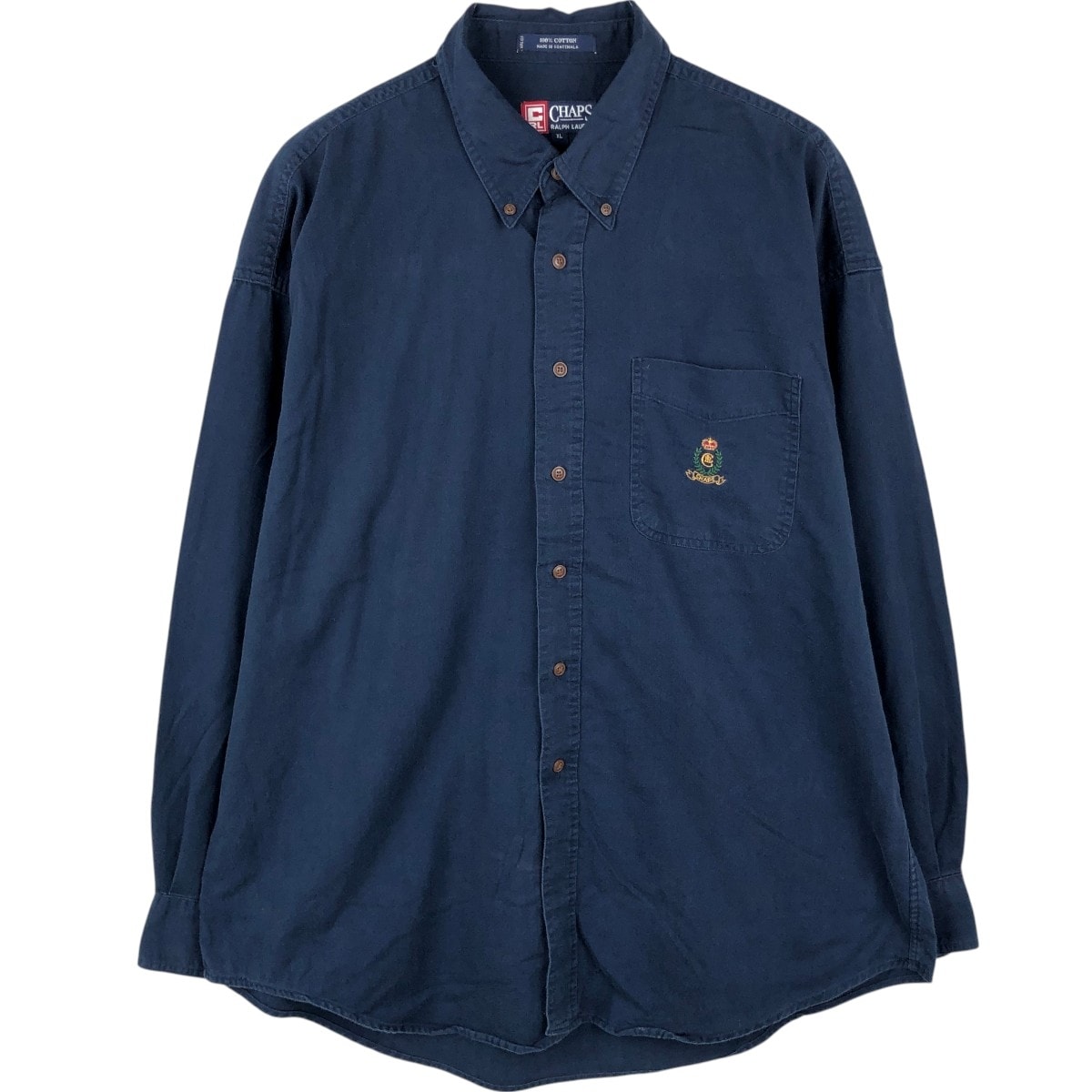 古着 ラルフローレン Ralph Lauren CHAPS チャップス 長袖 ボタンダウンシャツ メンズXL相当/eaa669018