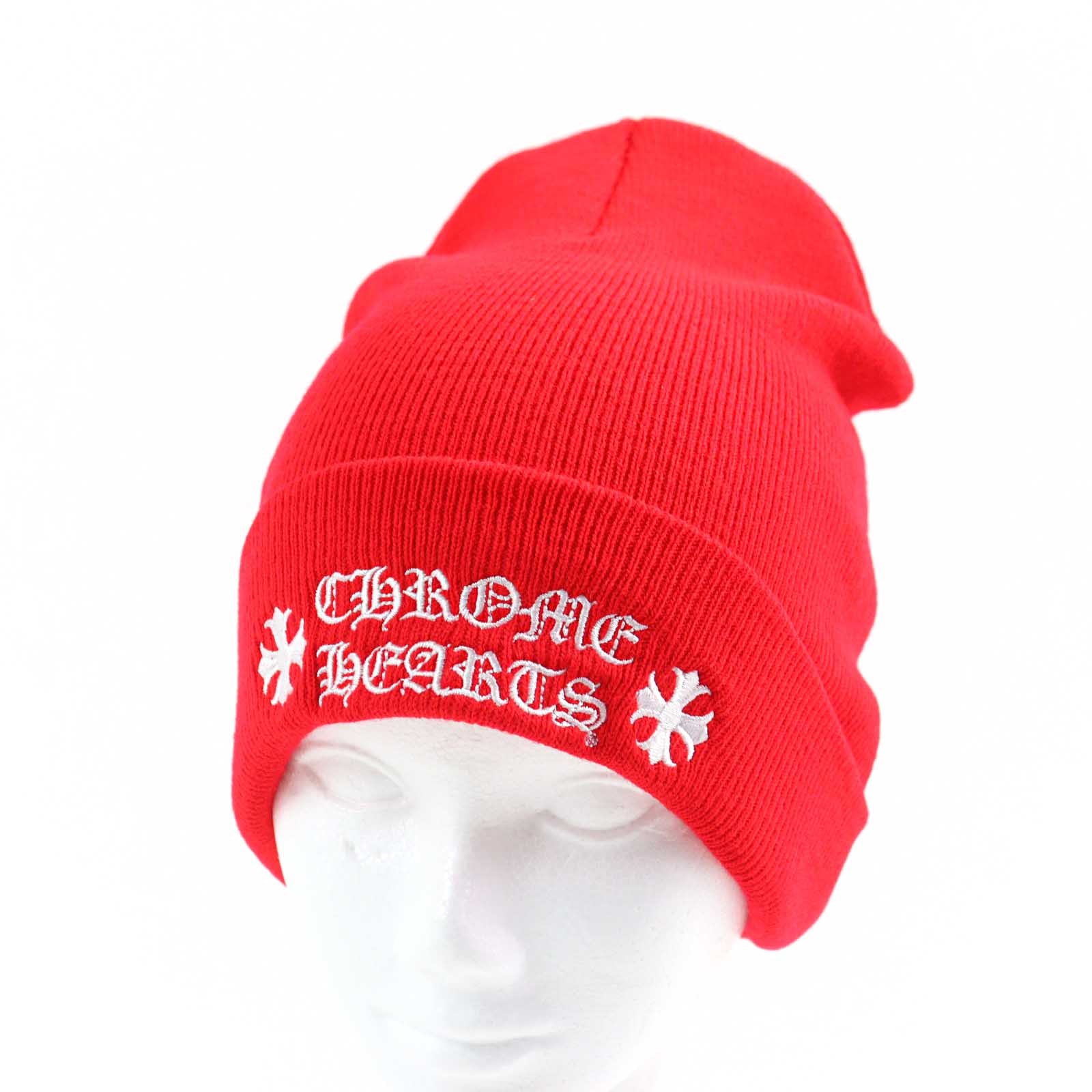 Chrome Hearts Wool Watch Cap Logo Embroidery Beanie "Red"